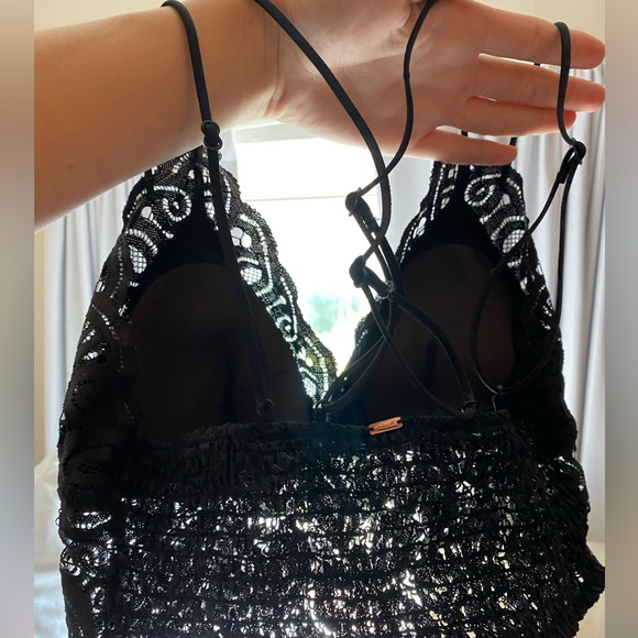VICTORIA SECRET black lace bralette - Picture 2 of 2